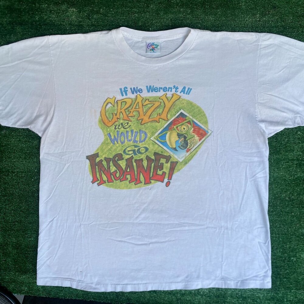 Vintage 90s Jimmy Buffett Margaritaville T-Shirt Caribbean Soul Boxy White XXL
